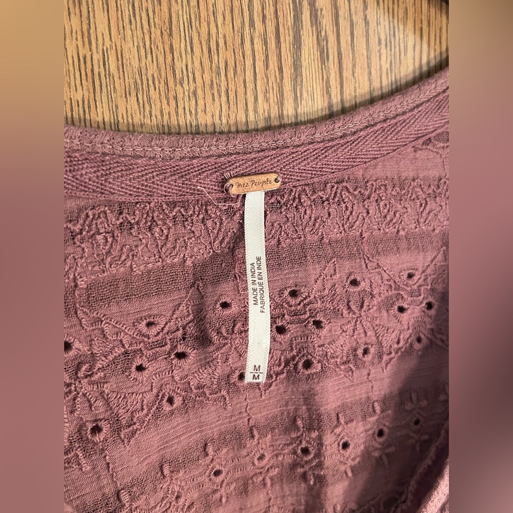 Free People Parisian Nights Bell Sleeve Top - Picture 3 of 5